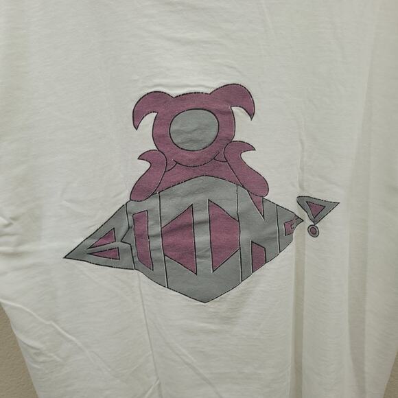 Vintage 90s BOING! Pig Graphic Print T-Shirt Mens Large Boxy Single Stitch USA - Picture 2 of 8